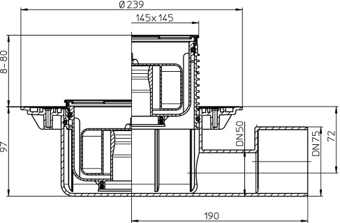Размеры и чертеж трапа HL5100Pr